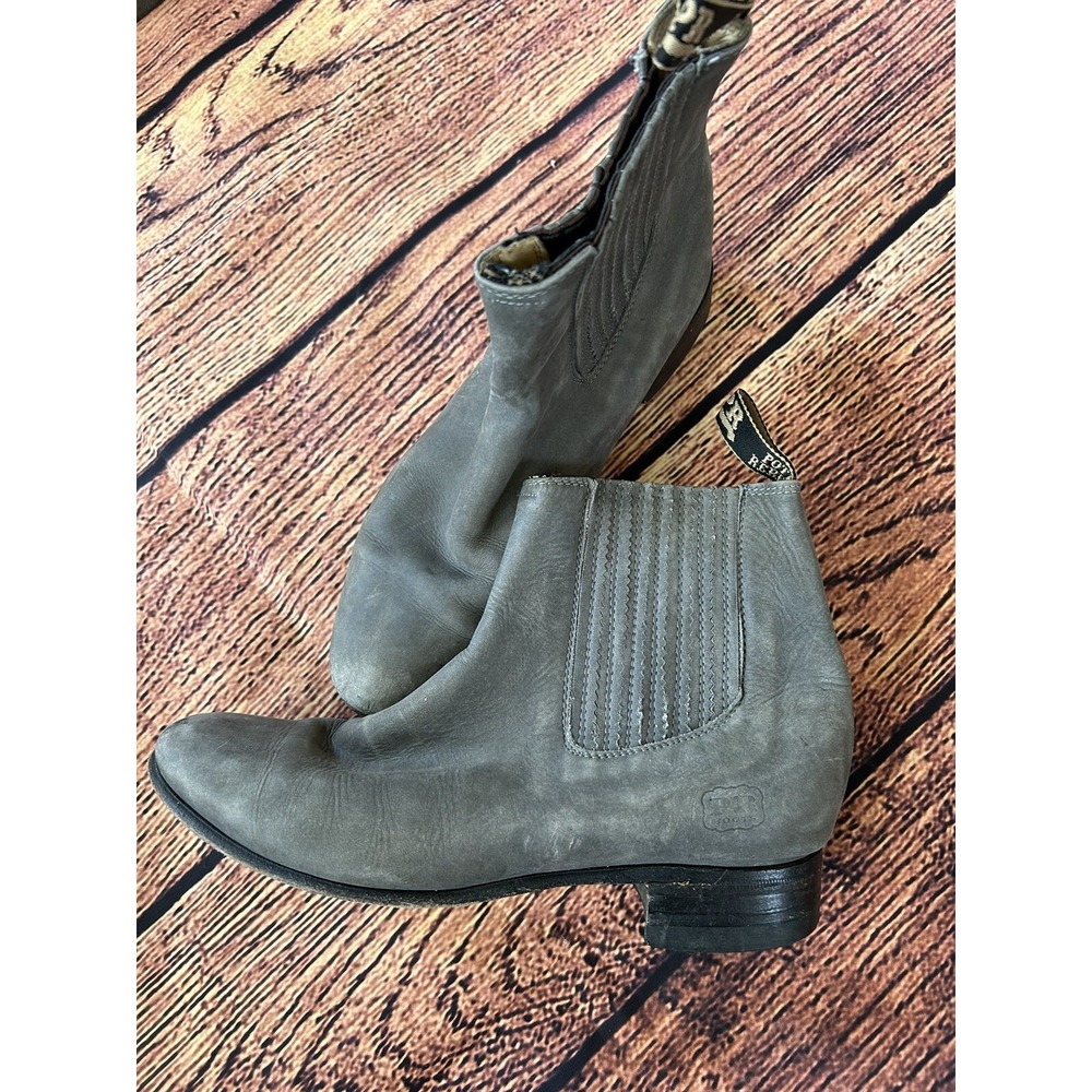 Potro Rebelde Genuine Suede Leather Charro Boots Women's‎ Size 6 Western